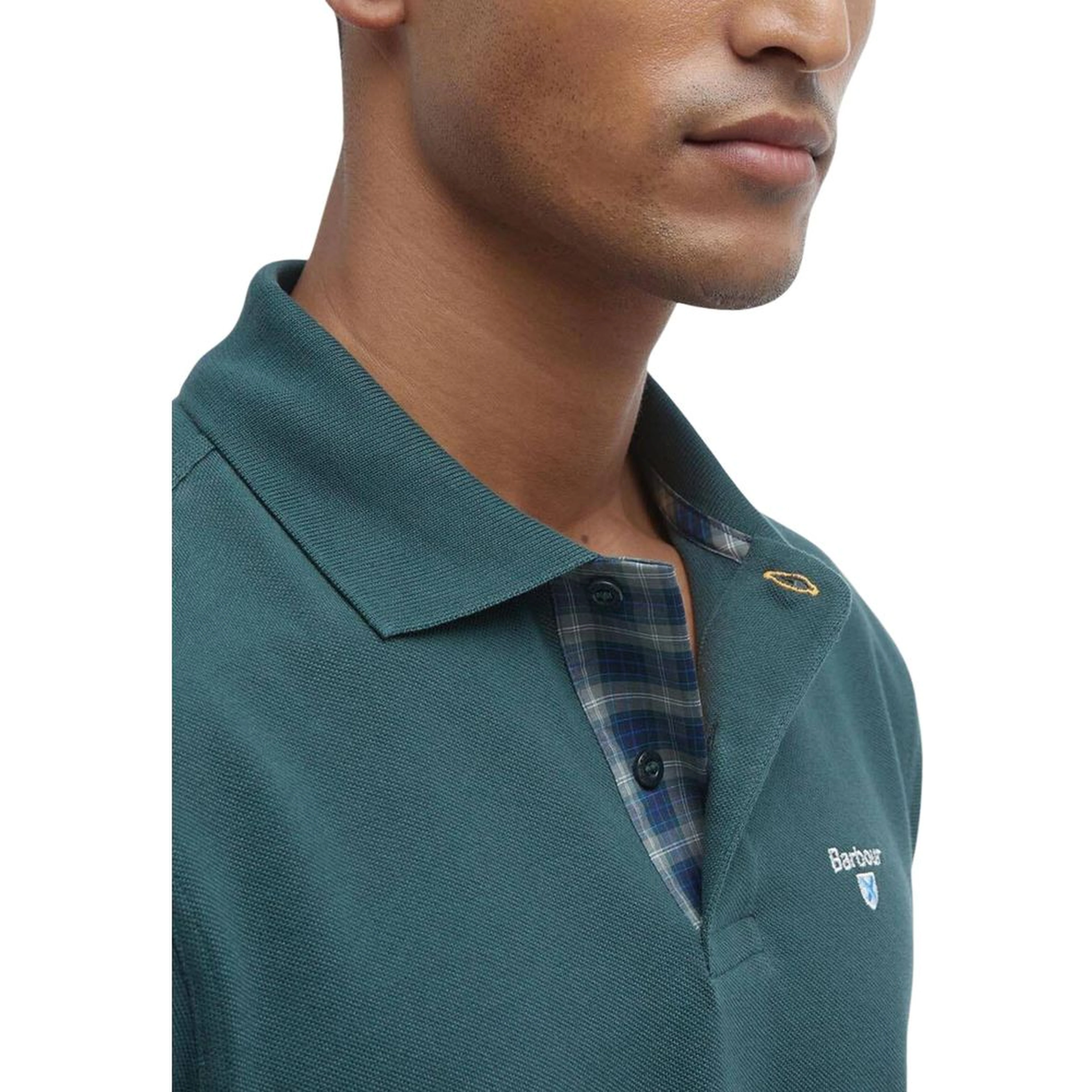 Bicolor Cotton Polo Shirt