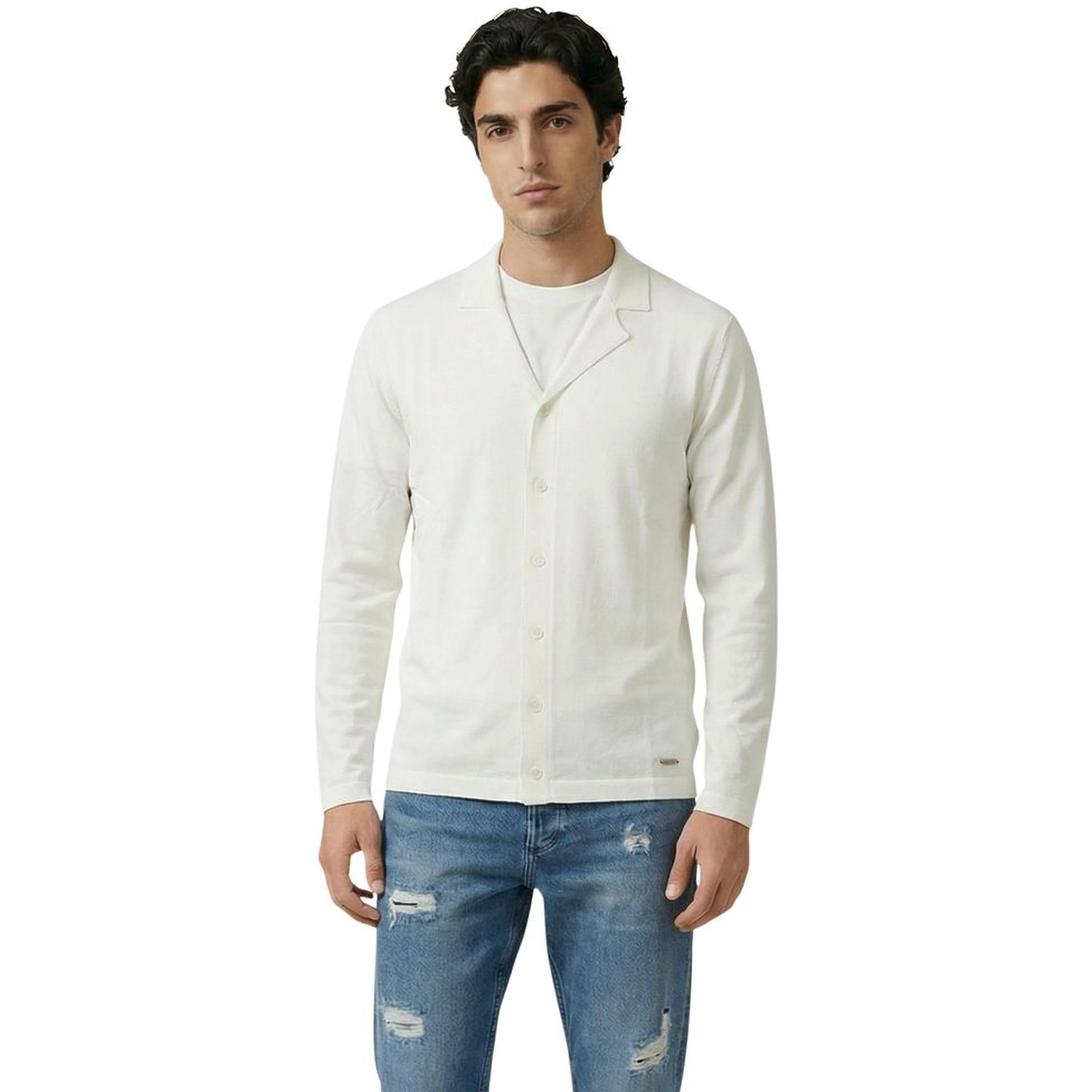 White Viscose Cardigan