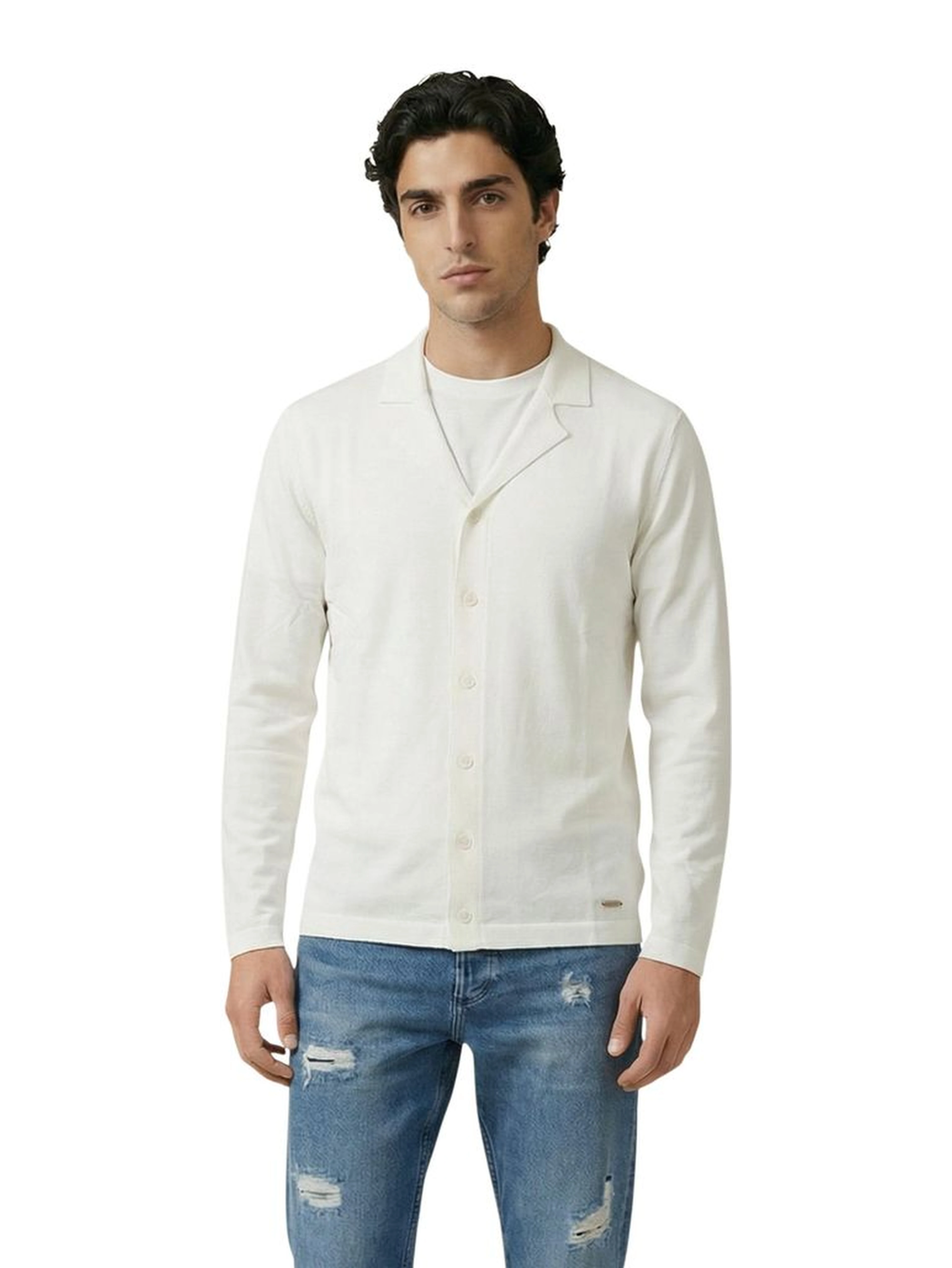 White Viscose Cardigan