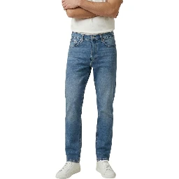 Blue Cotton Skinny Jeans