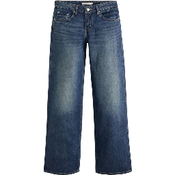 Blue Cotton Mom Jeans