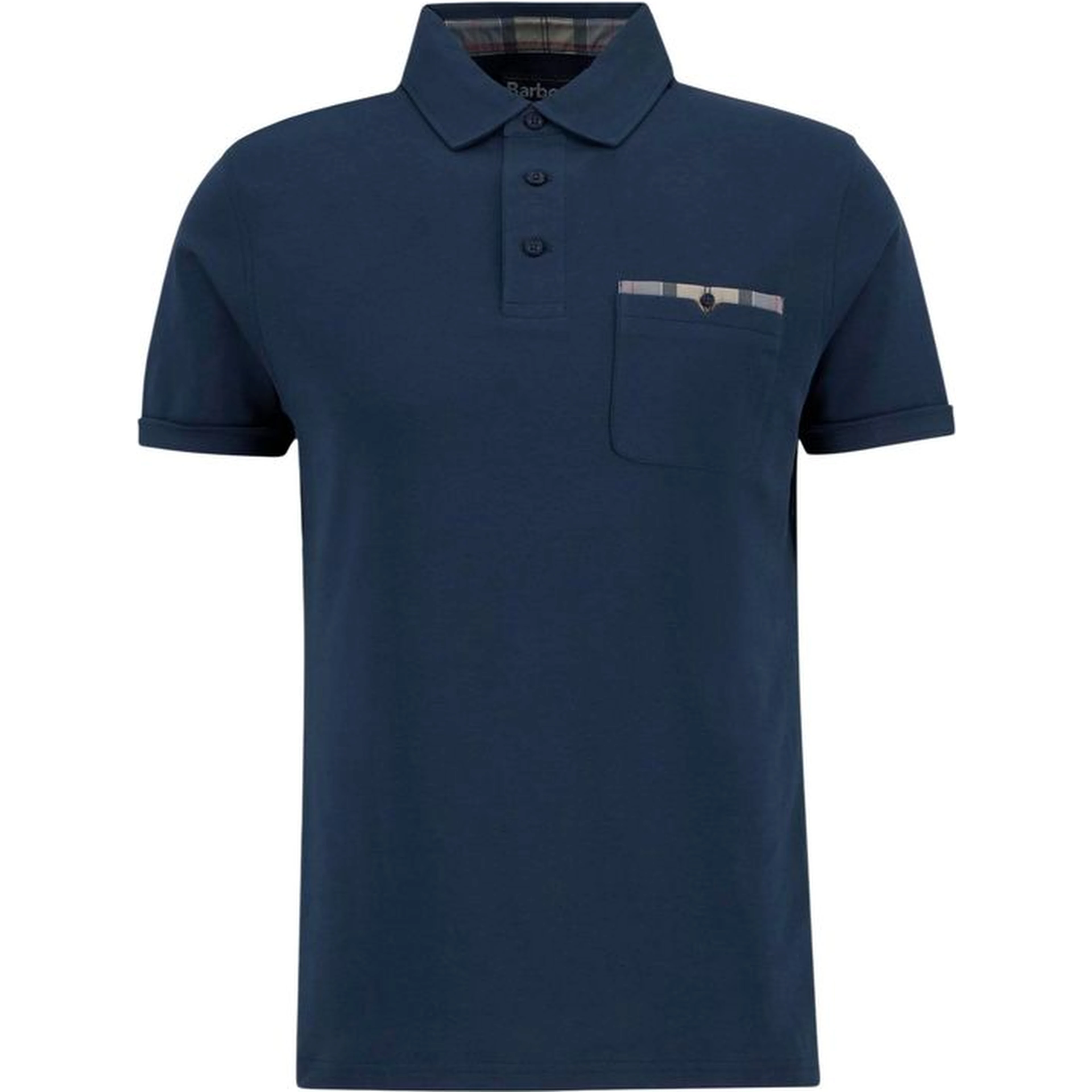 Blue Cotton Polo Shirt
