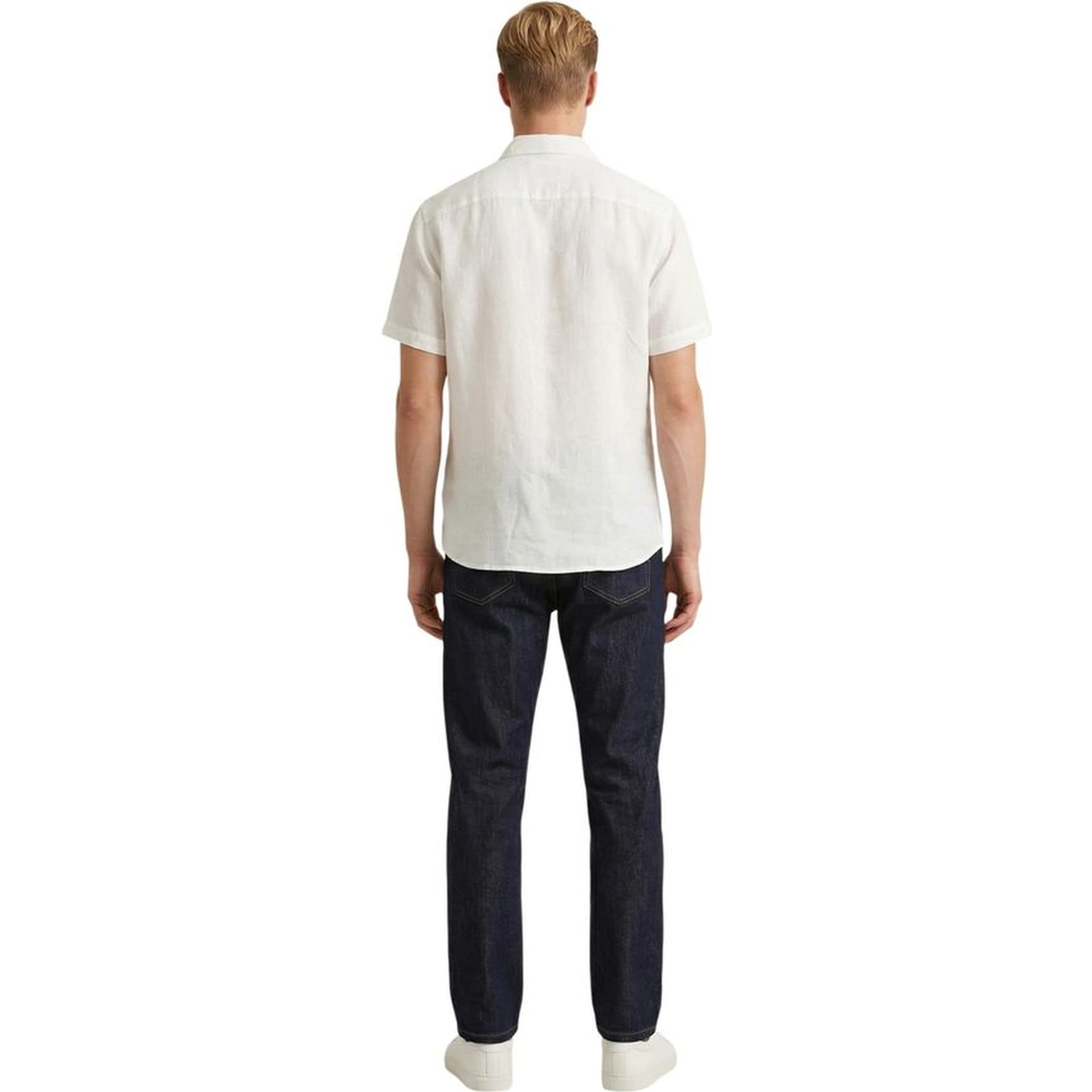 White Linen Shortsleeve Shirt