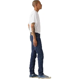 Blue Cotton Skinny Jeans