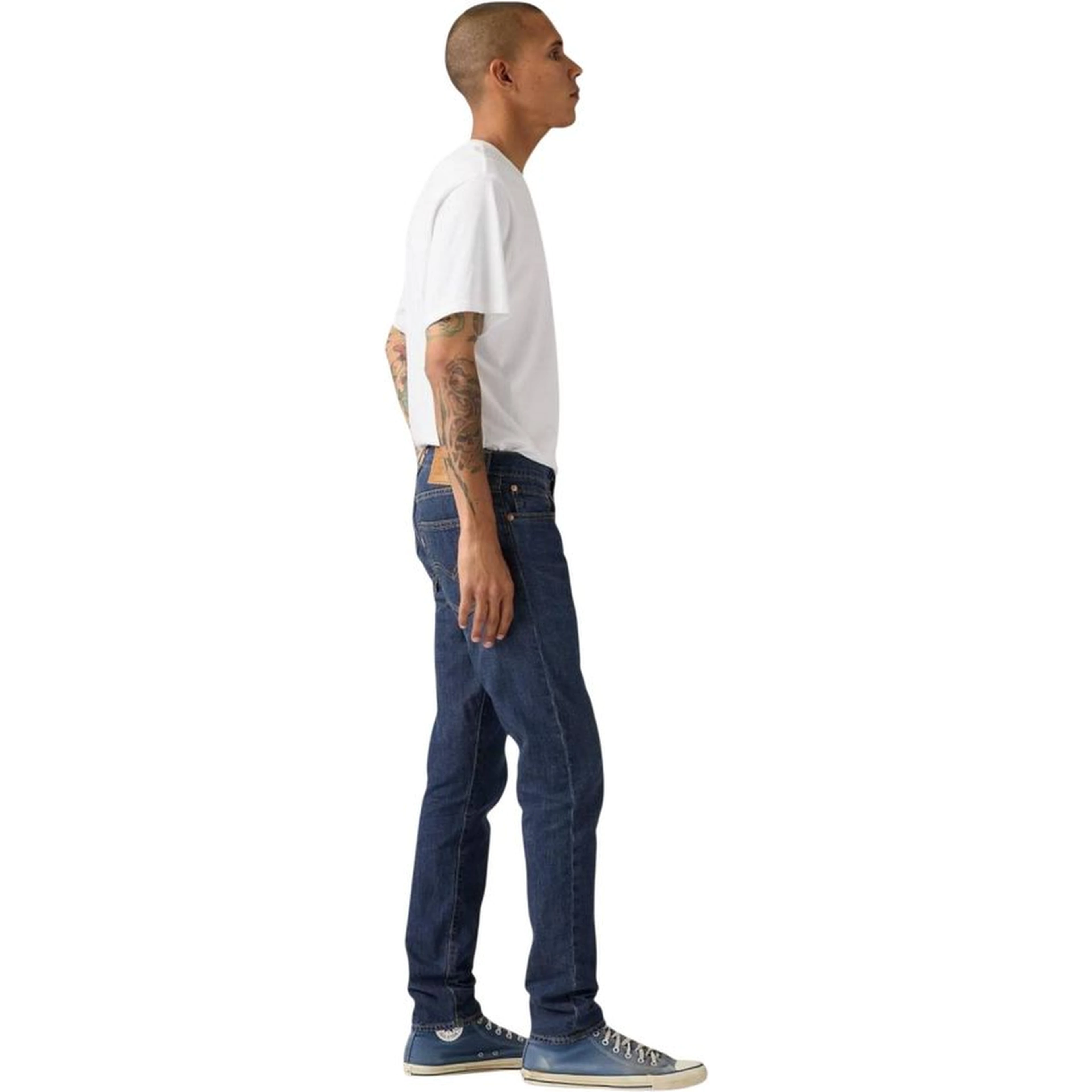 Blue Cotton Skinny Jeans