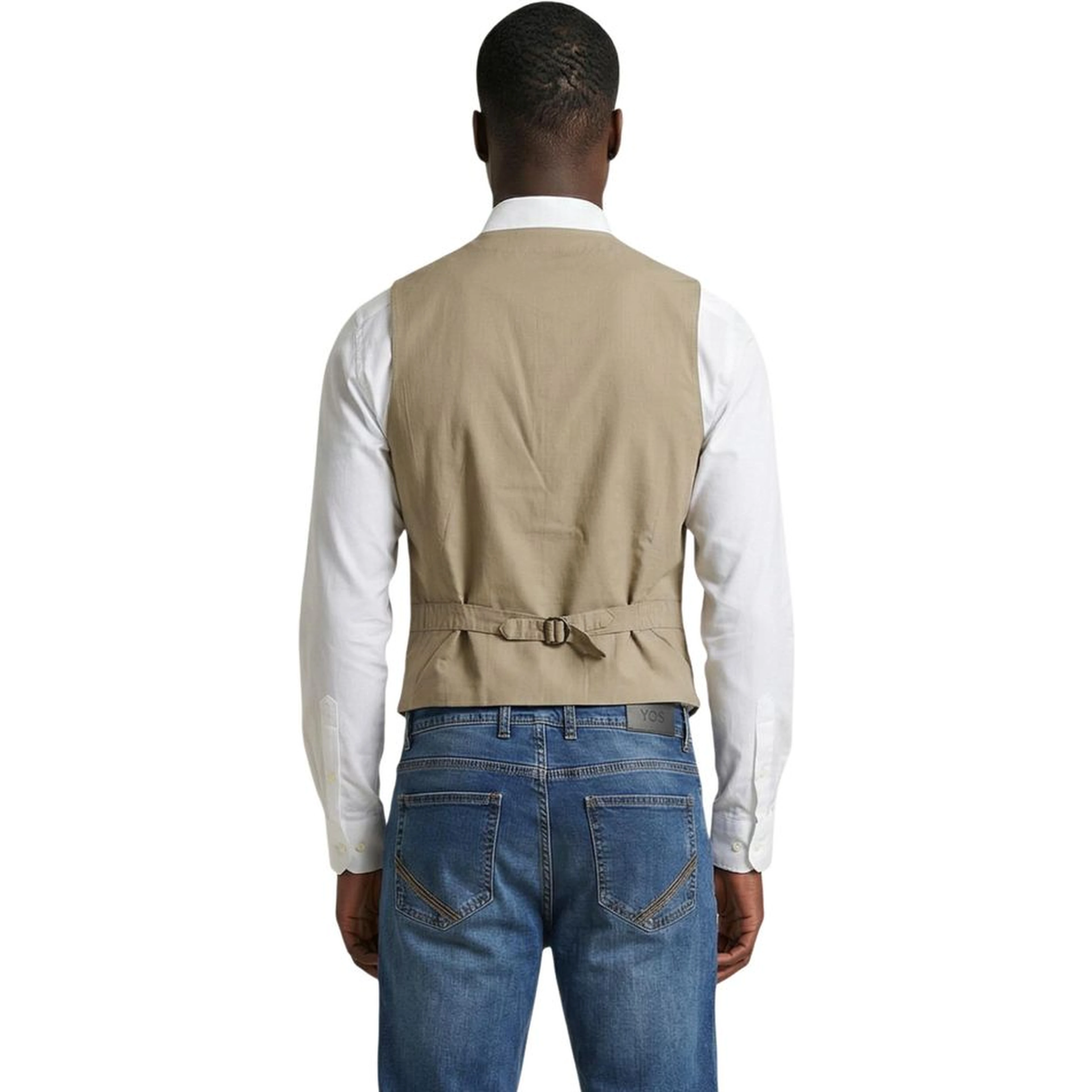 Beige Cotton Waistcoat
