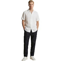 White Linen Shortsleeve Shirt