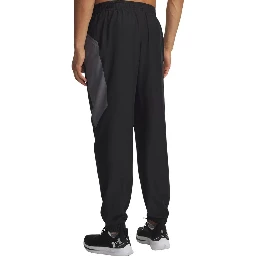 Black And White Polyester Joggers (Workout Pants)