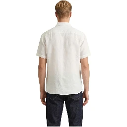 White Linen Shortsleeve Shirt