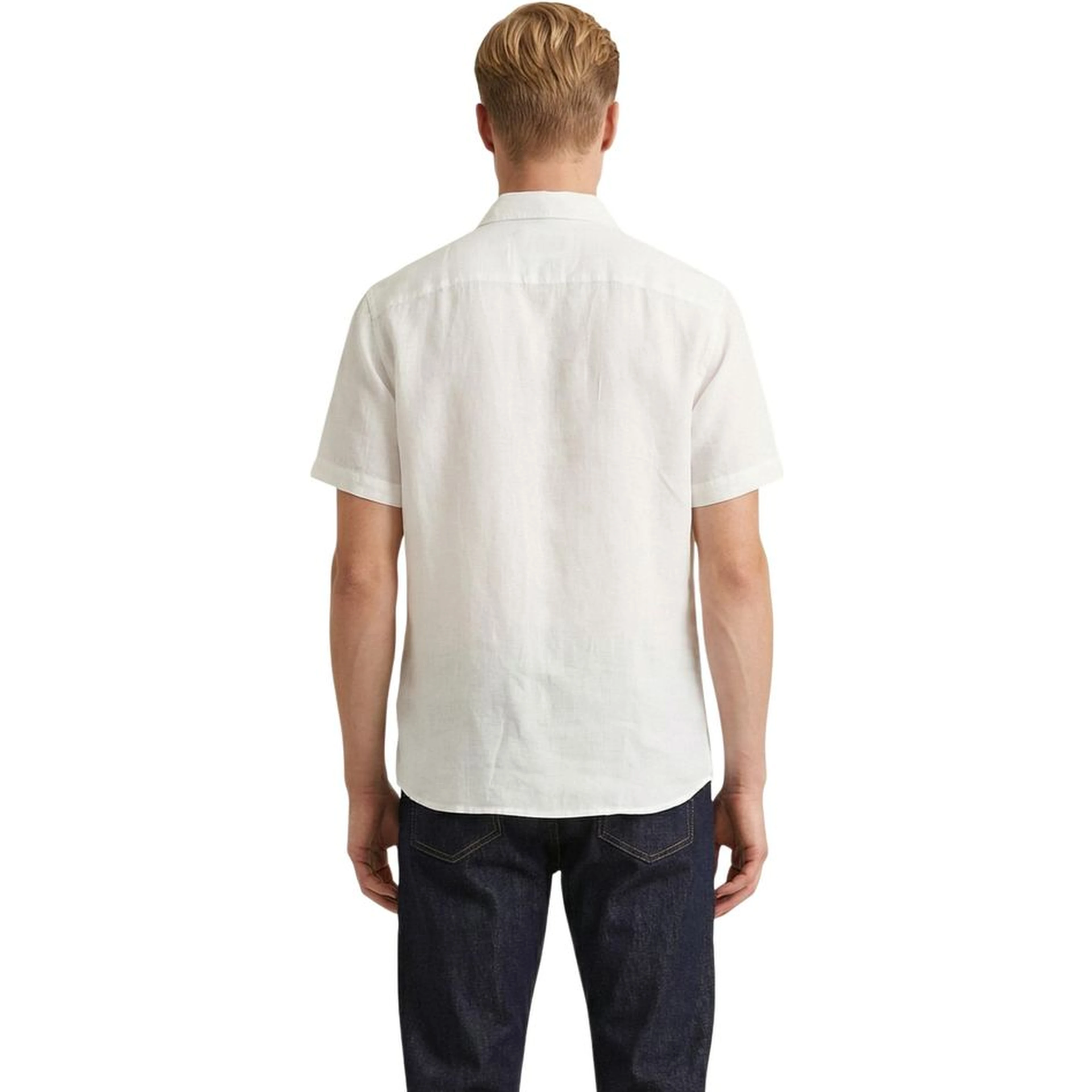 White Linen Shortsleeve Shirt
