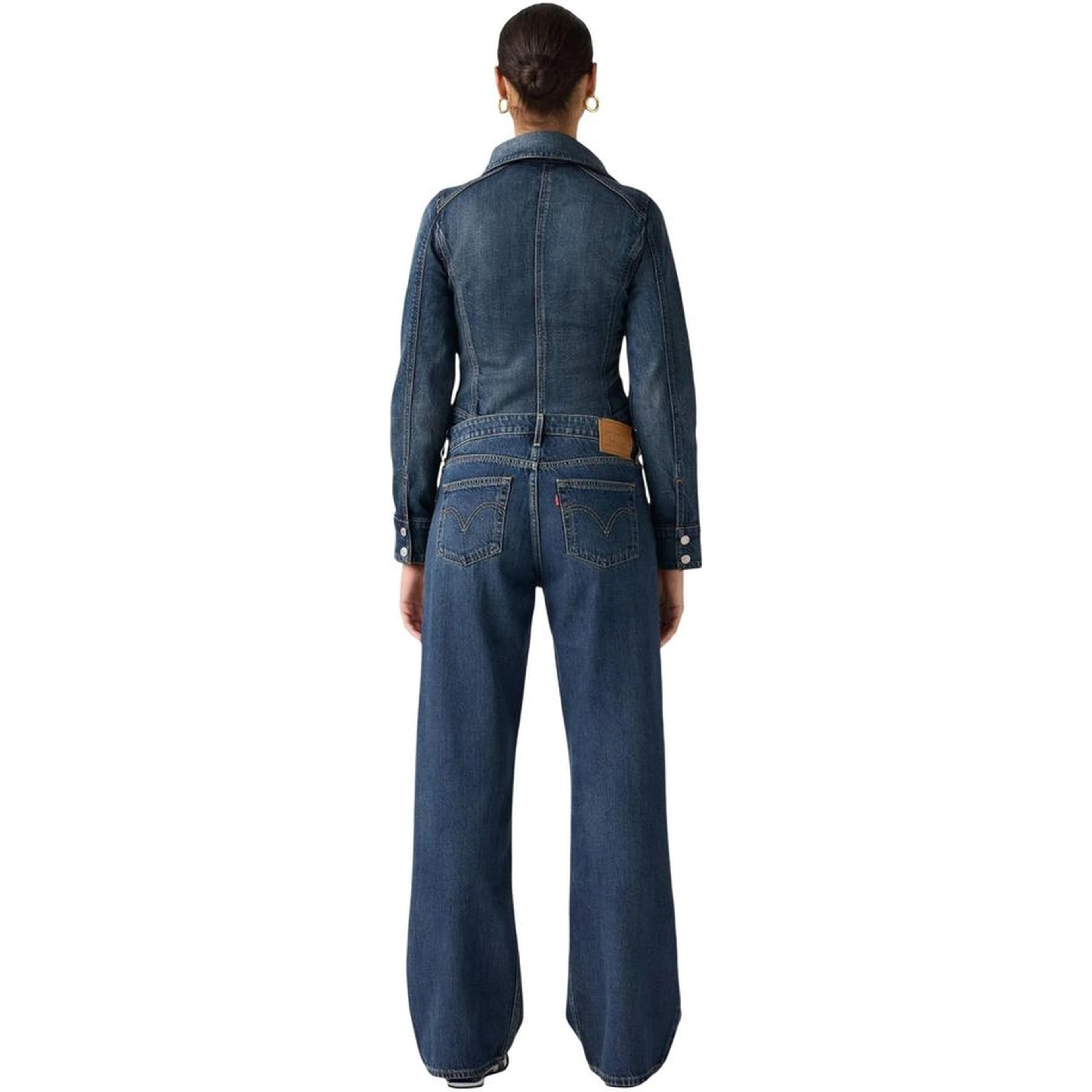 Blue Cotton Mom Jeans