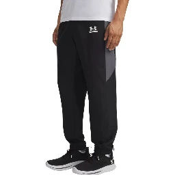 Black And White Polyester Joggers (Workout Pants)