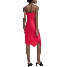 Pink Viscose Long Dress