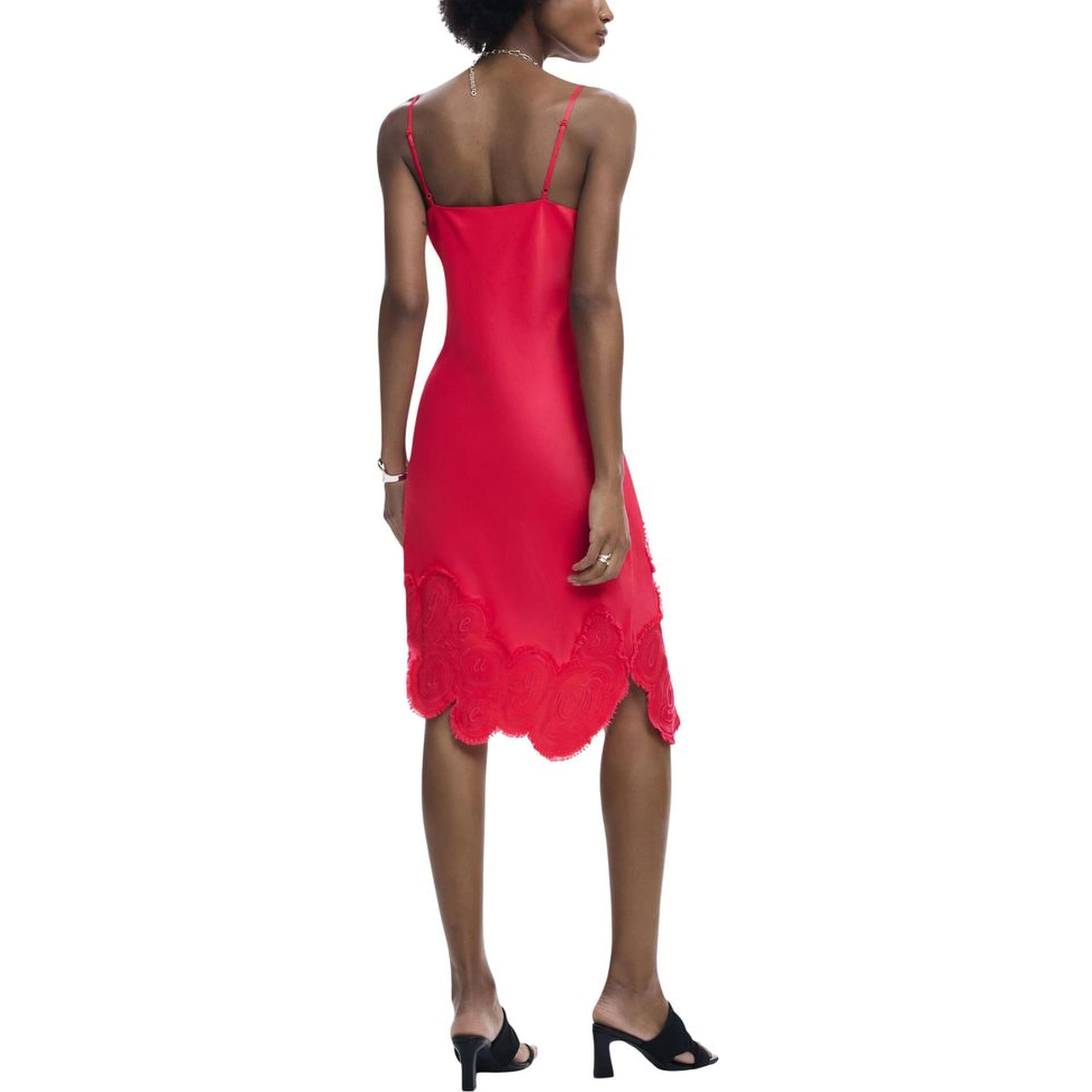 Pink Viscose Long Dress