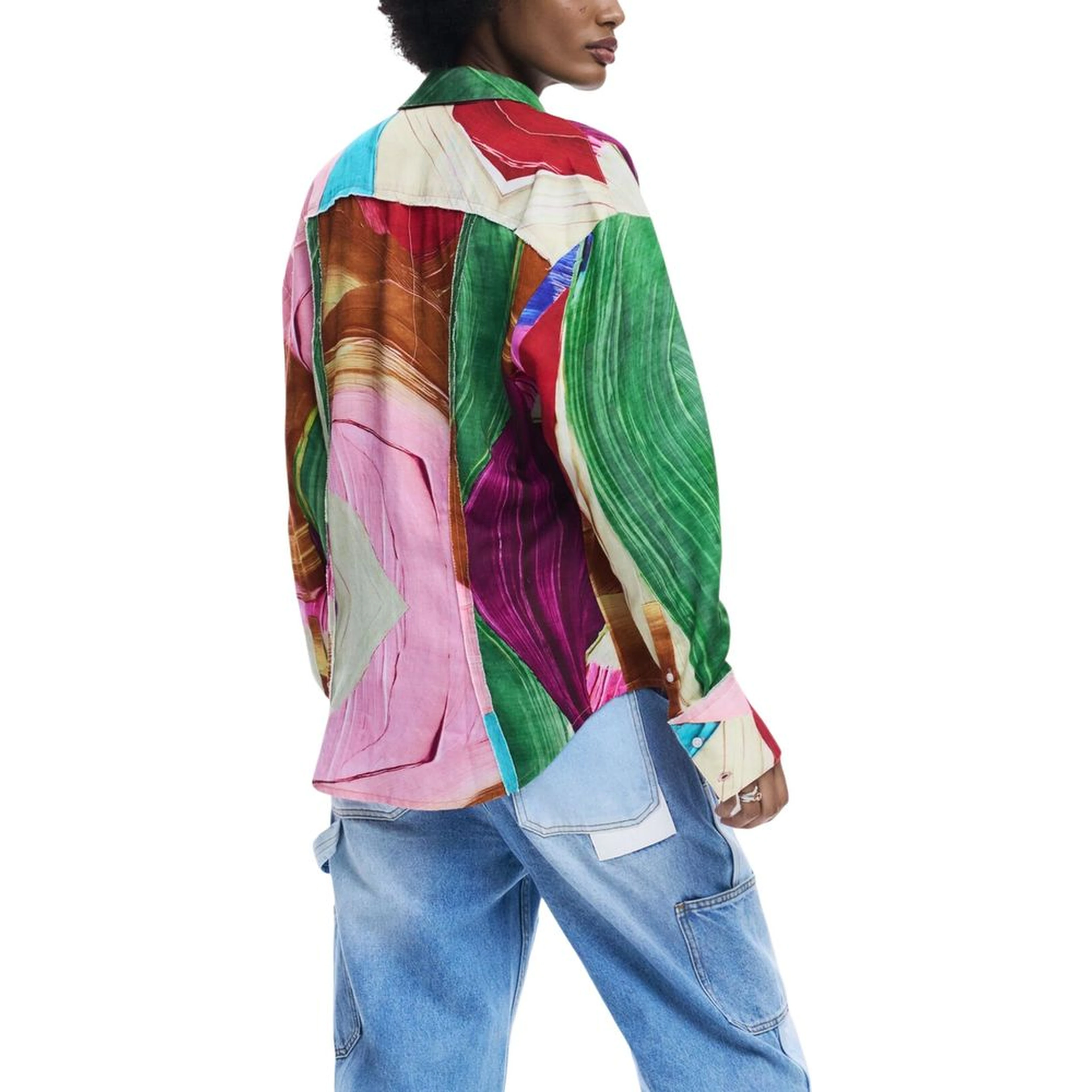 Bicolor Lyocell Blouse