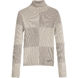 Beige Viscose Turtleneck