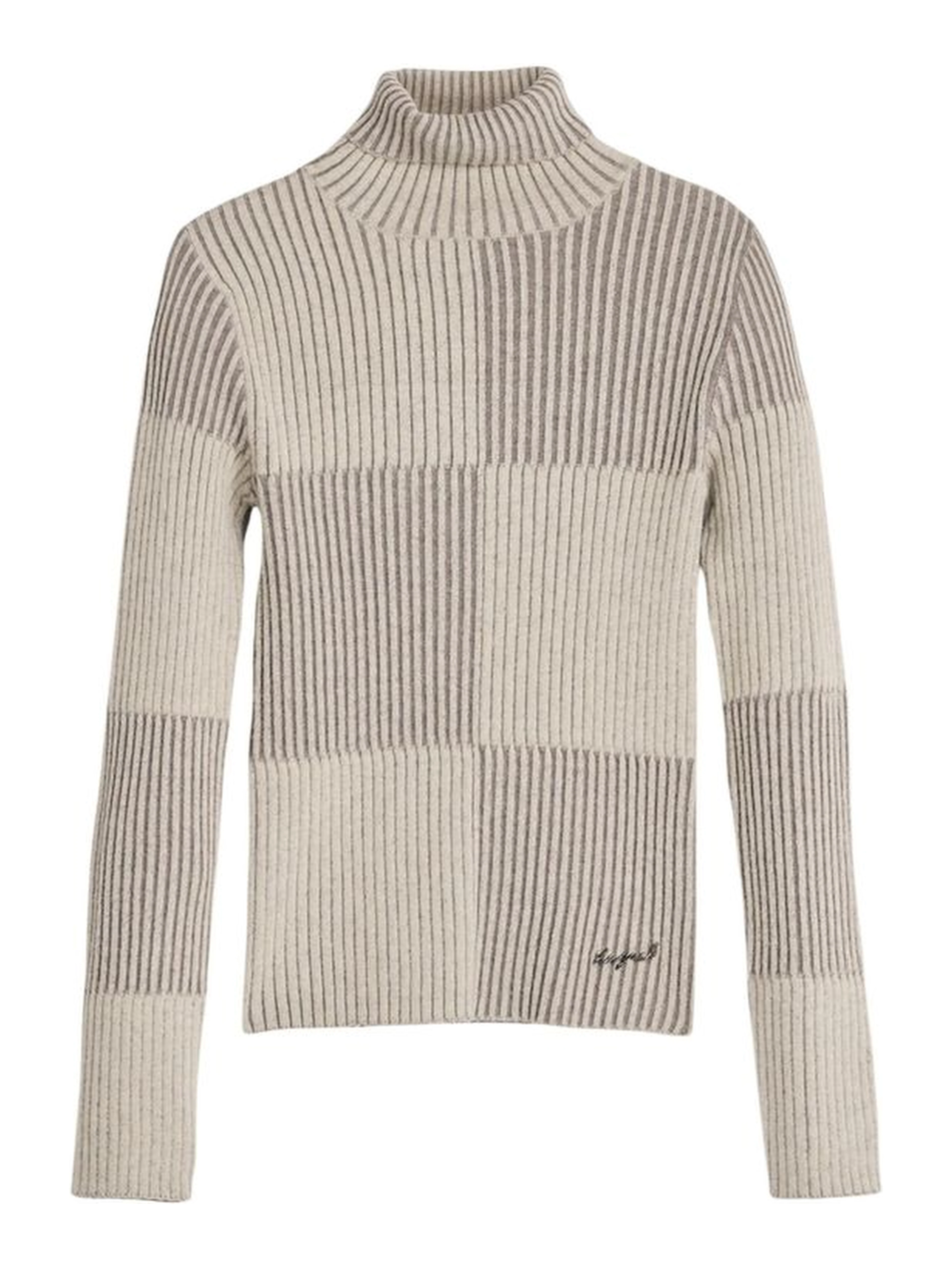 Beige Viscose Turtleneck