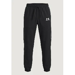 Black And White Polyester Joggers (Workout Pants)