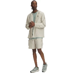 Beige Polyester Bermuda Shorts