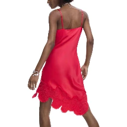 Pink Viscose Long Dress