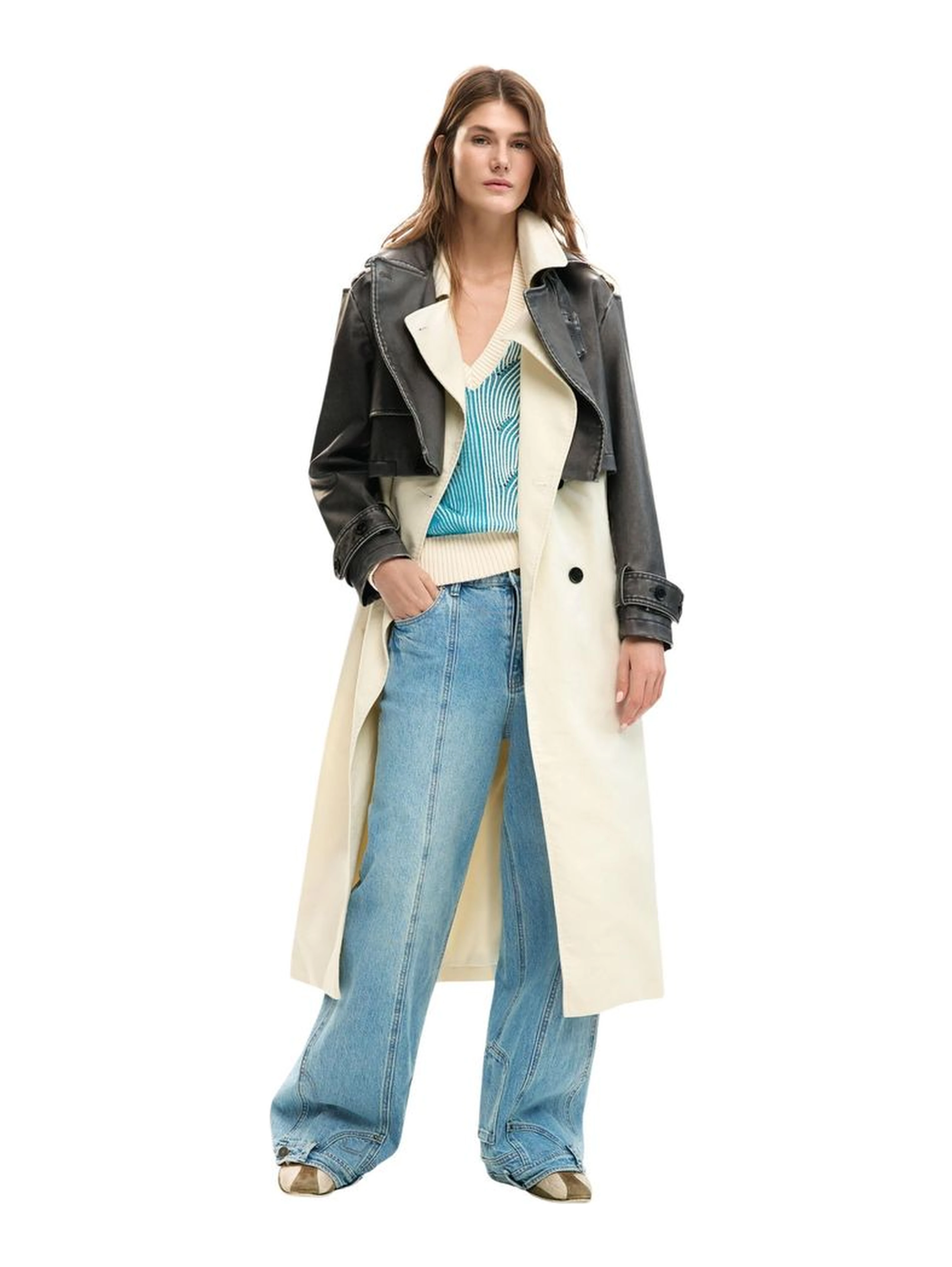Cream Polyethylene Coat