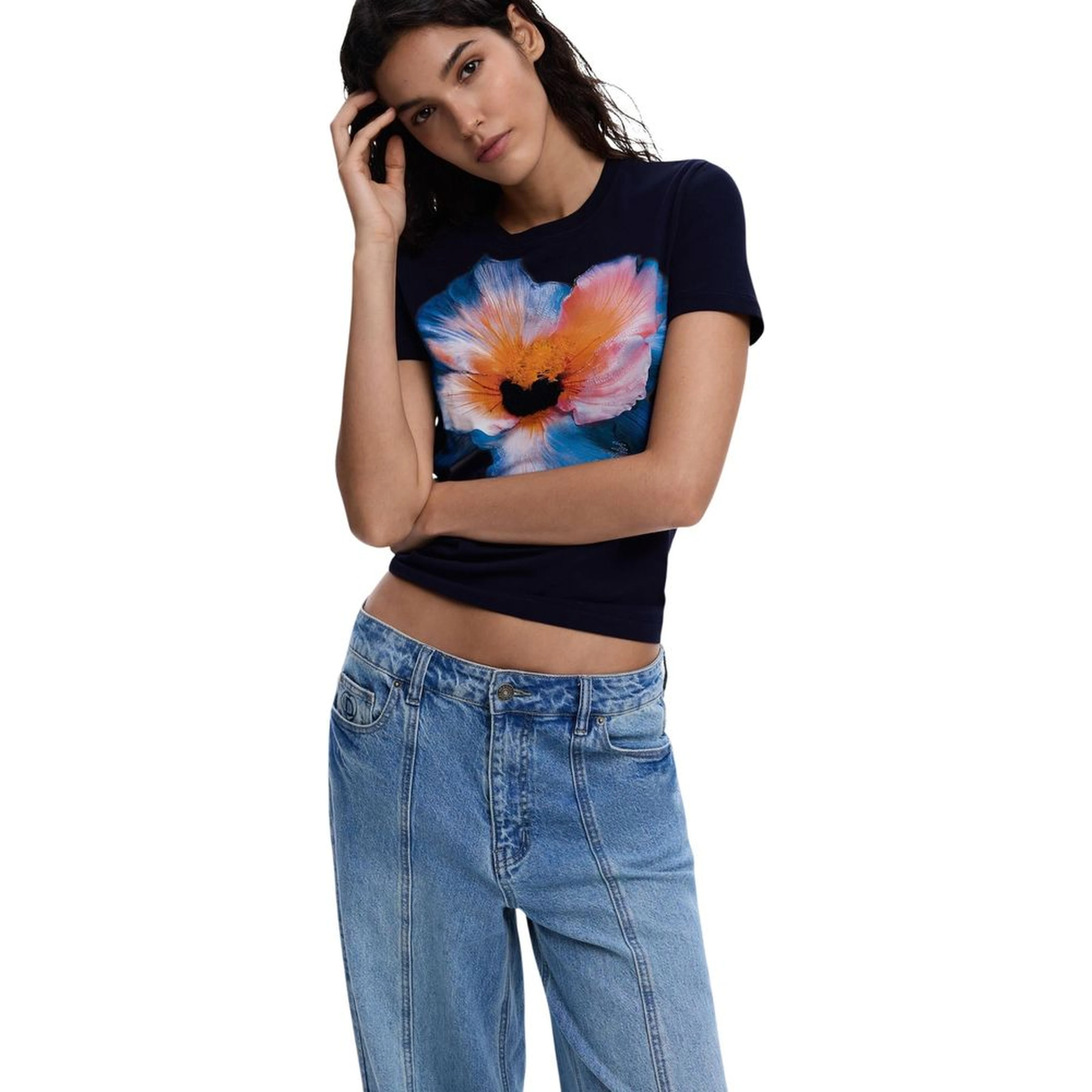 Blue Cotton T-Shirt