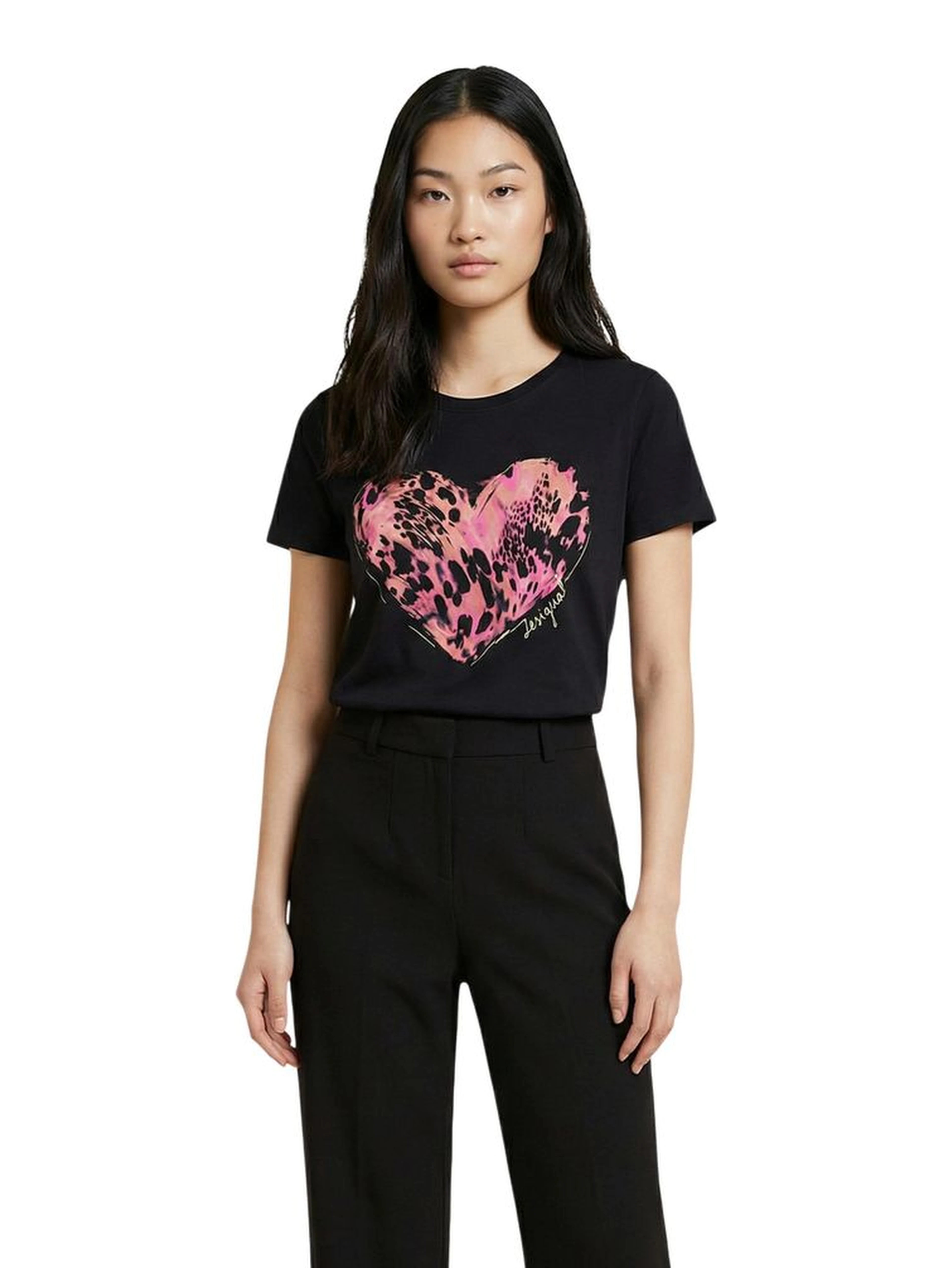 Black Cotton T-Shirt