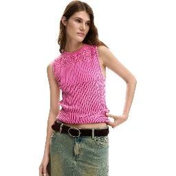 Pink Cotton Tank Tops