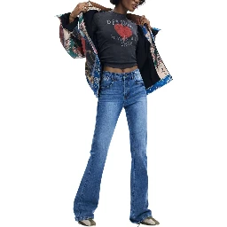 Light Blue Cotton Mom Jeans