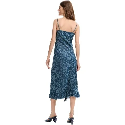 Blue Lyocell Long Dress