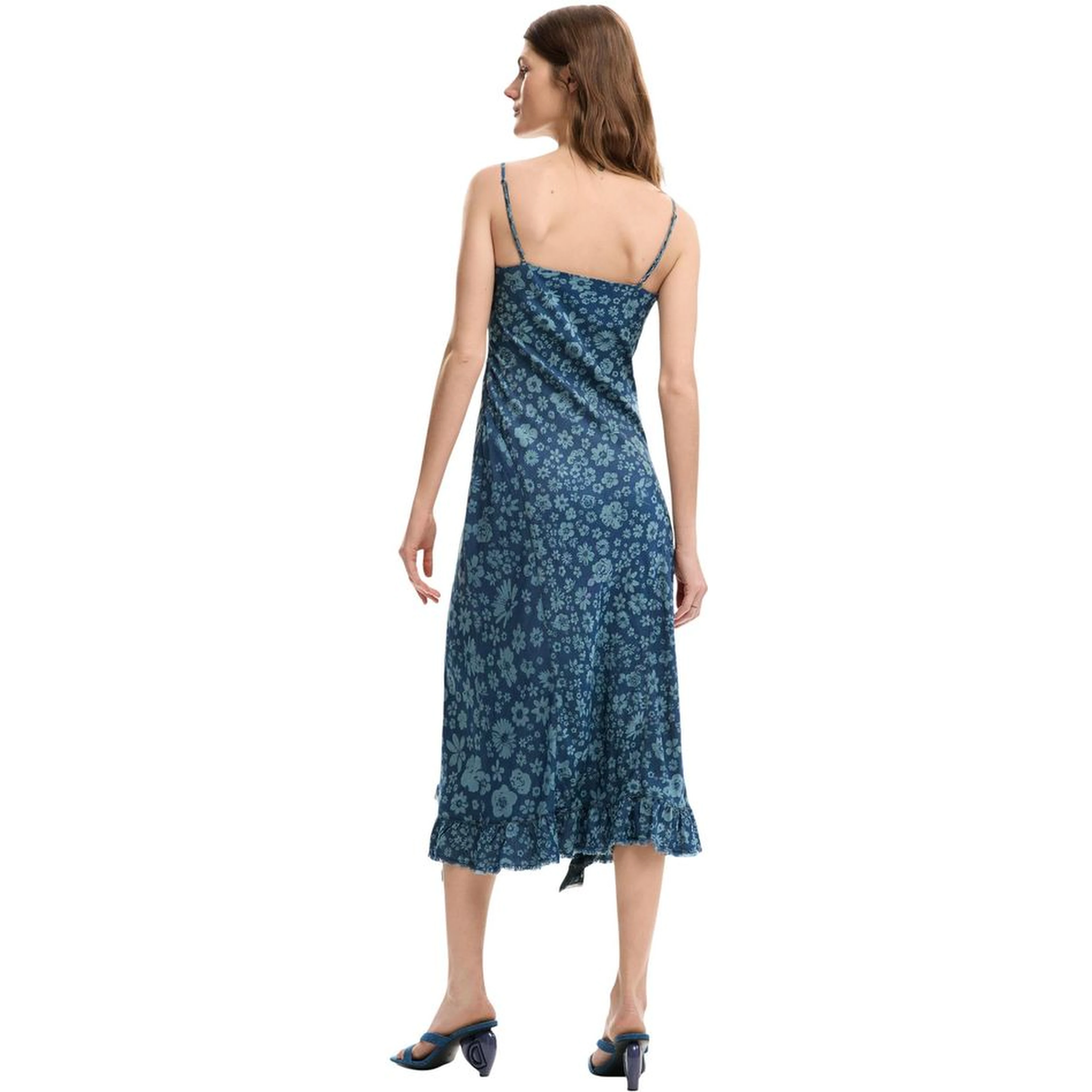 Blue Lyocell Long Dress