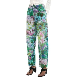 Blue Cotton Mom Jeans