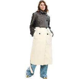 Cream Polyethylene Coat