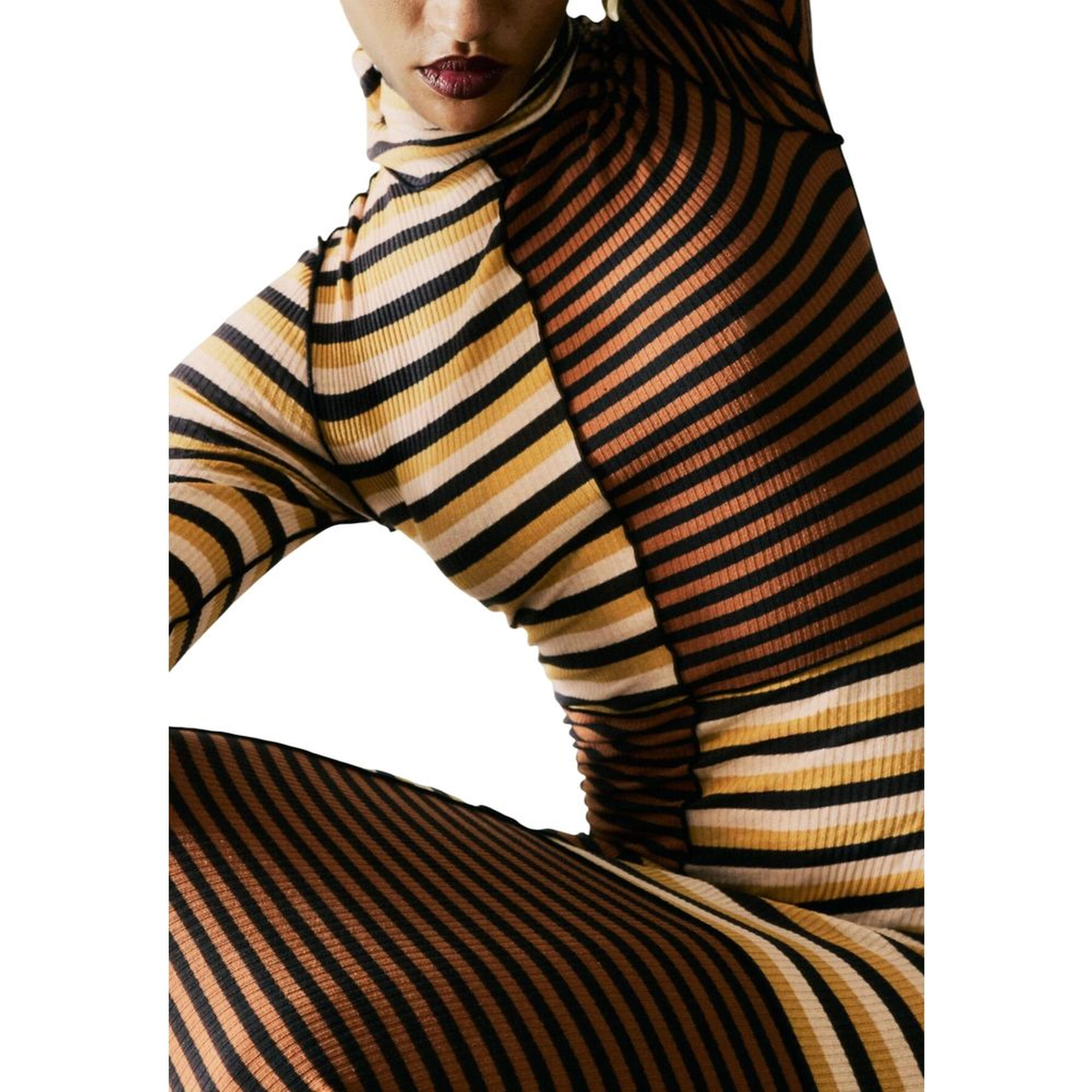 Brown Cotton Long Dress