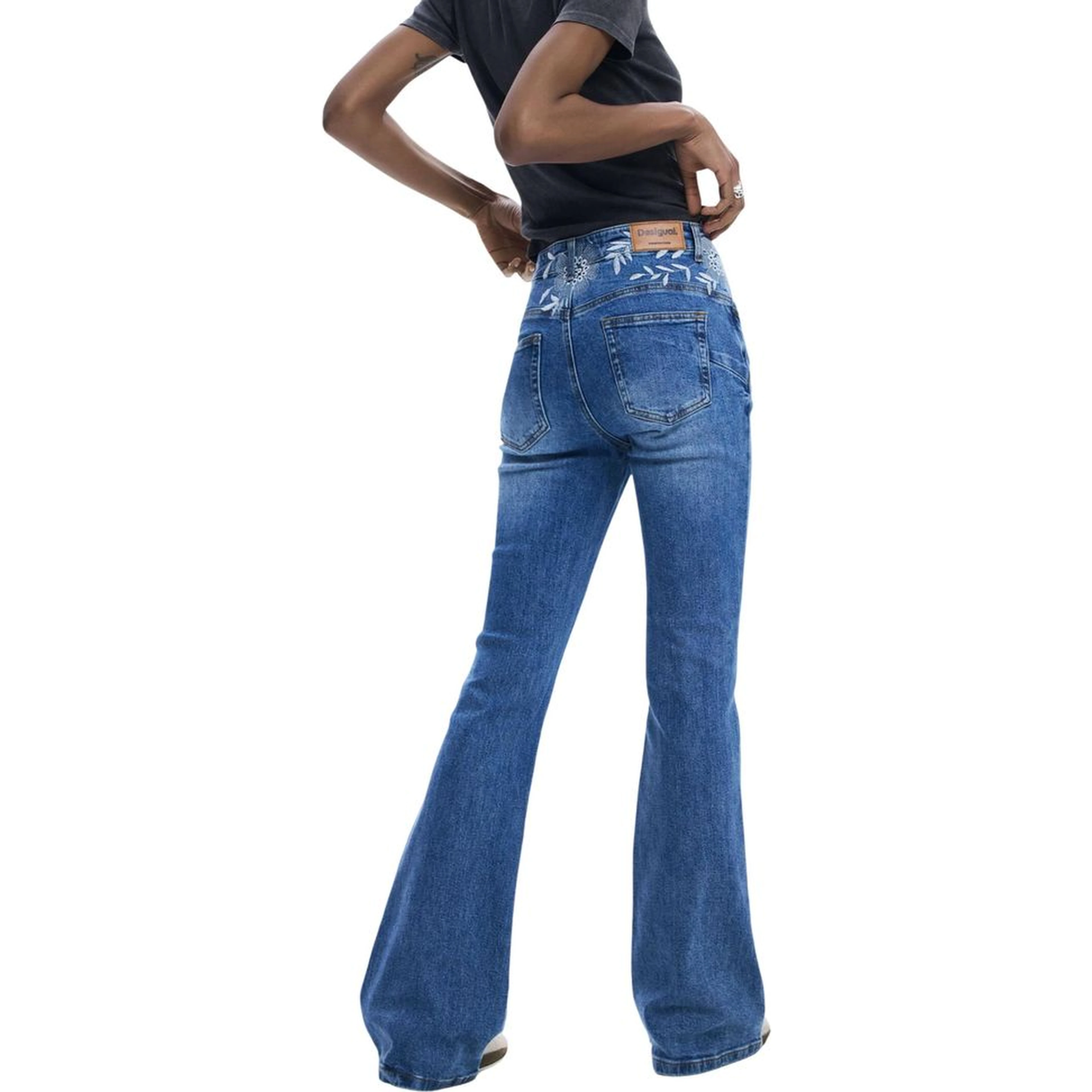 Light Blue Cotton Mom Jeans