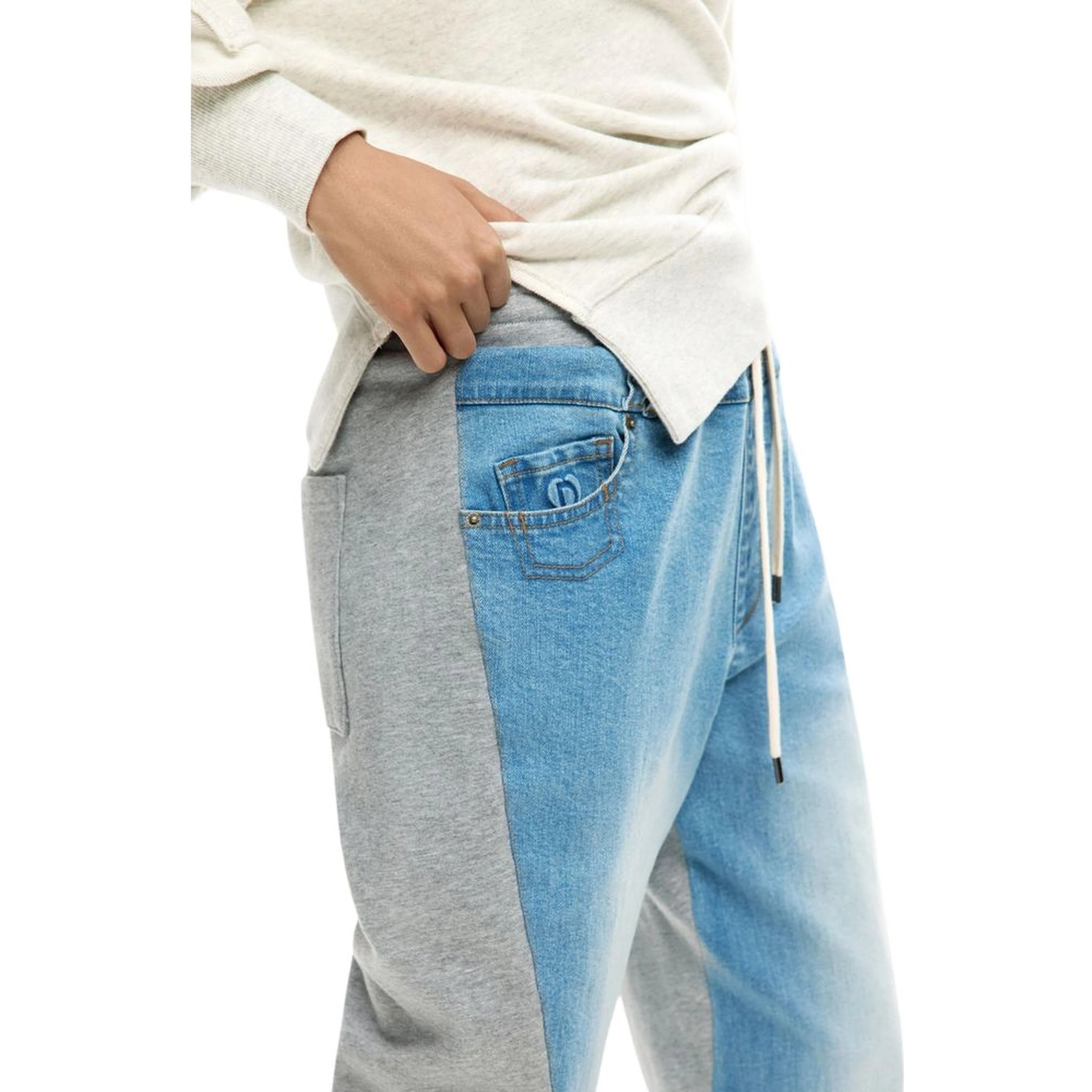 Light Blue Cotton Mom Jeans