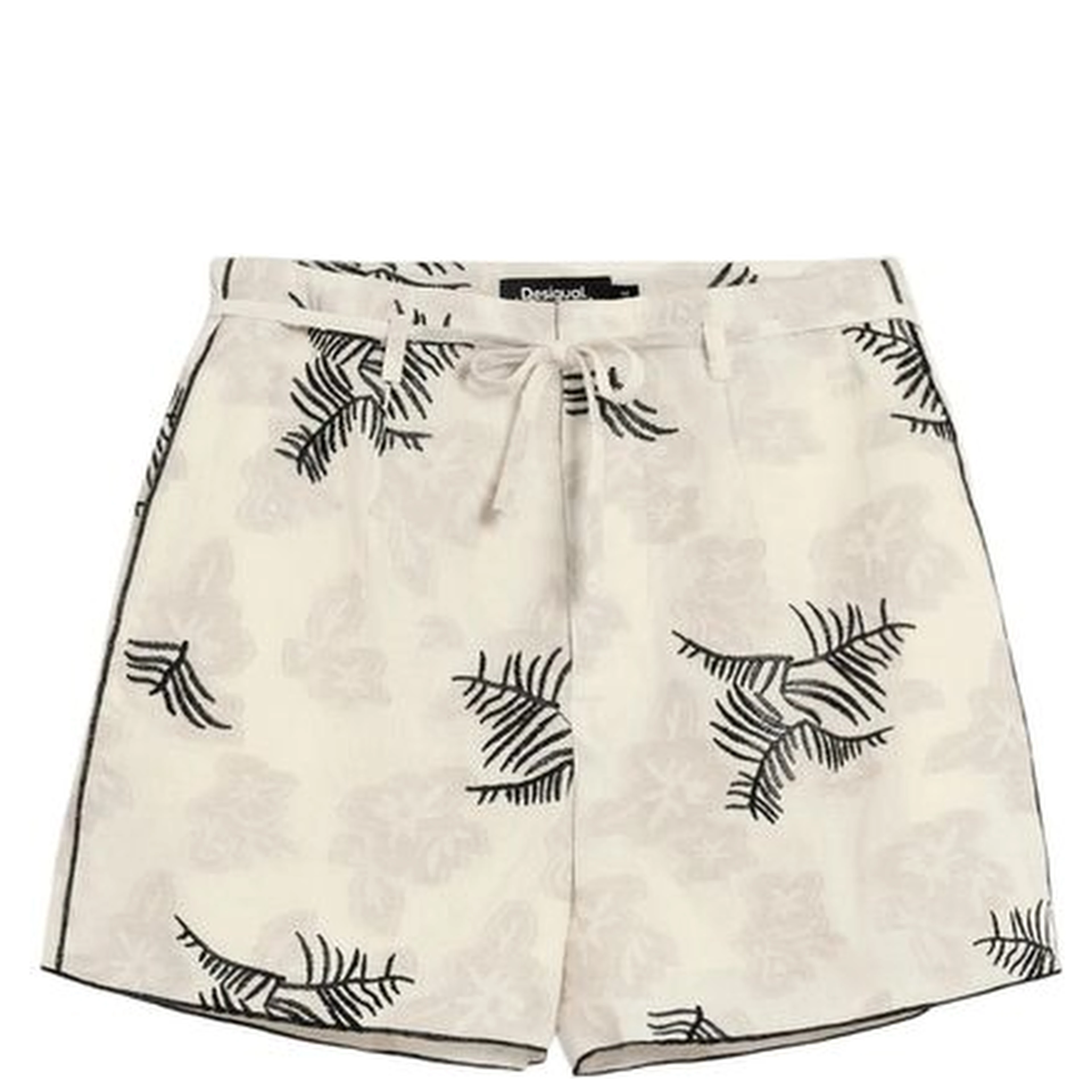 Beige Cotton Shorts