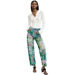 Blue Cotton Mom Jeans