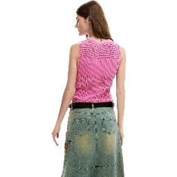 Pink Cotton Tank Tops