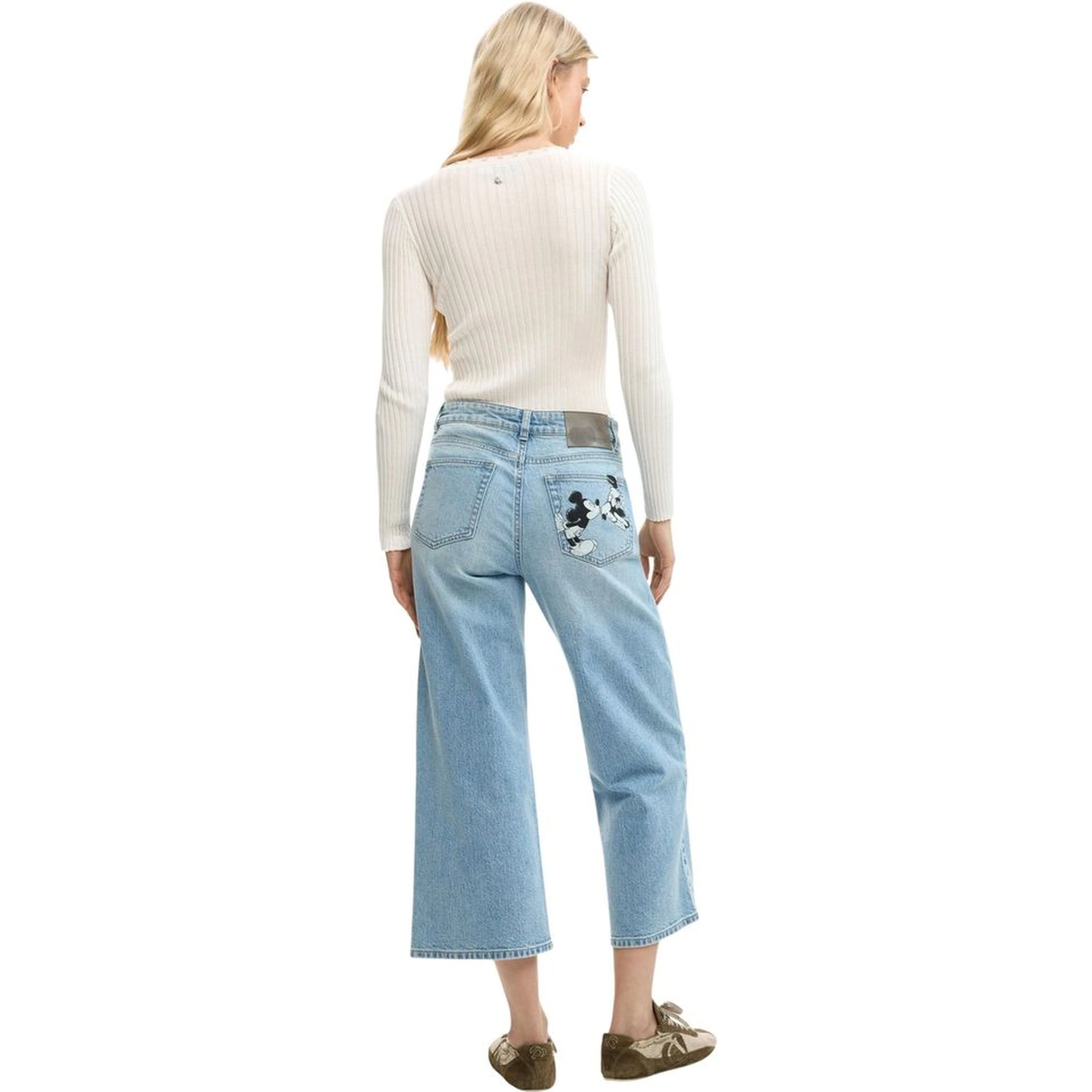 Blue Cotton Mom Jeans