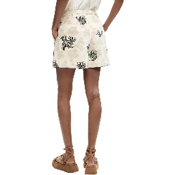 Beige Cotton Shorts