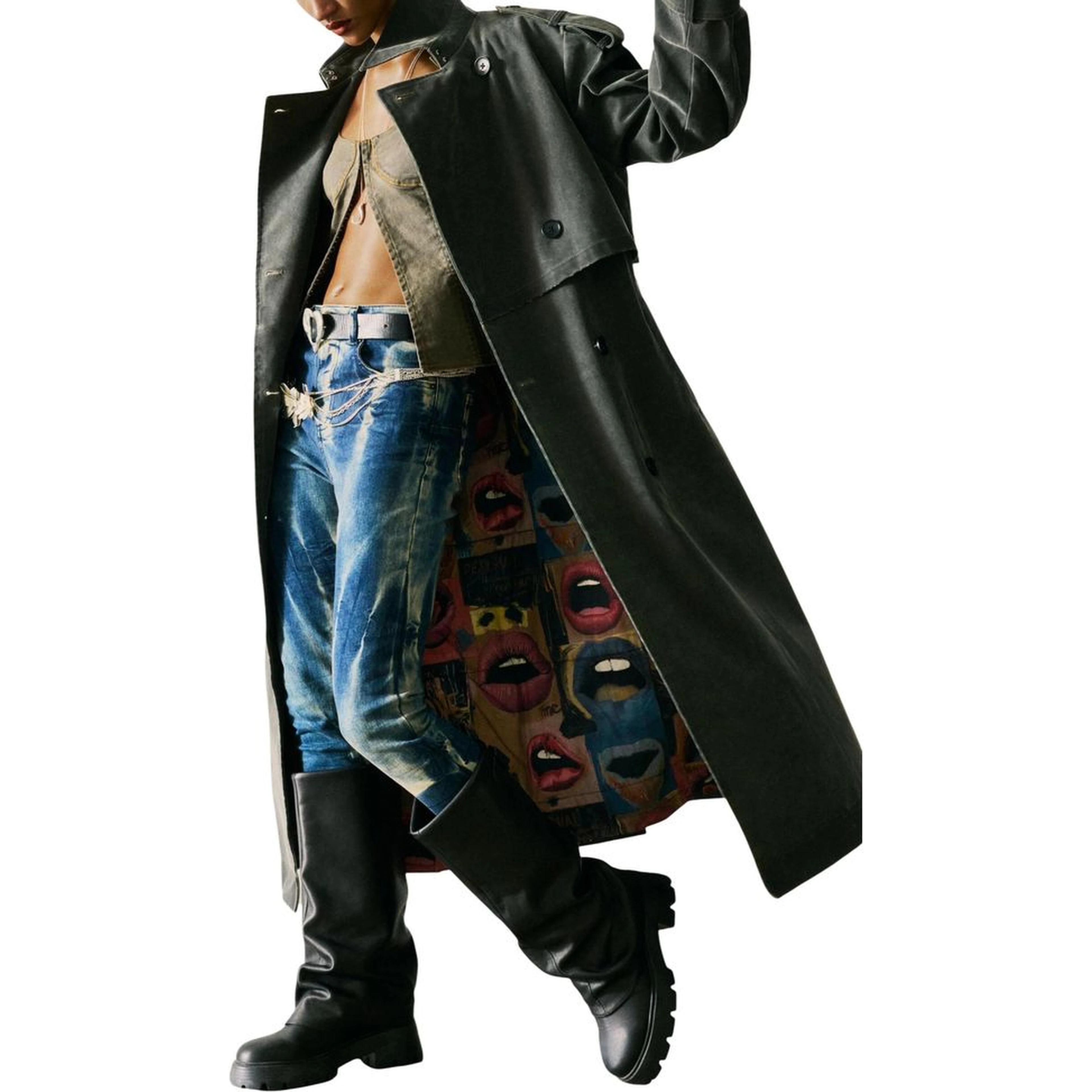 Gray Polyethylene Coat