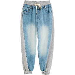 Light Blue Cotton Mom Jeans
