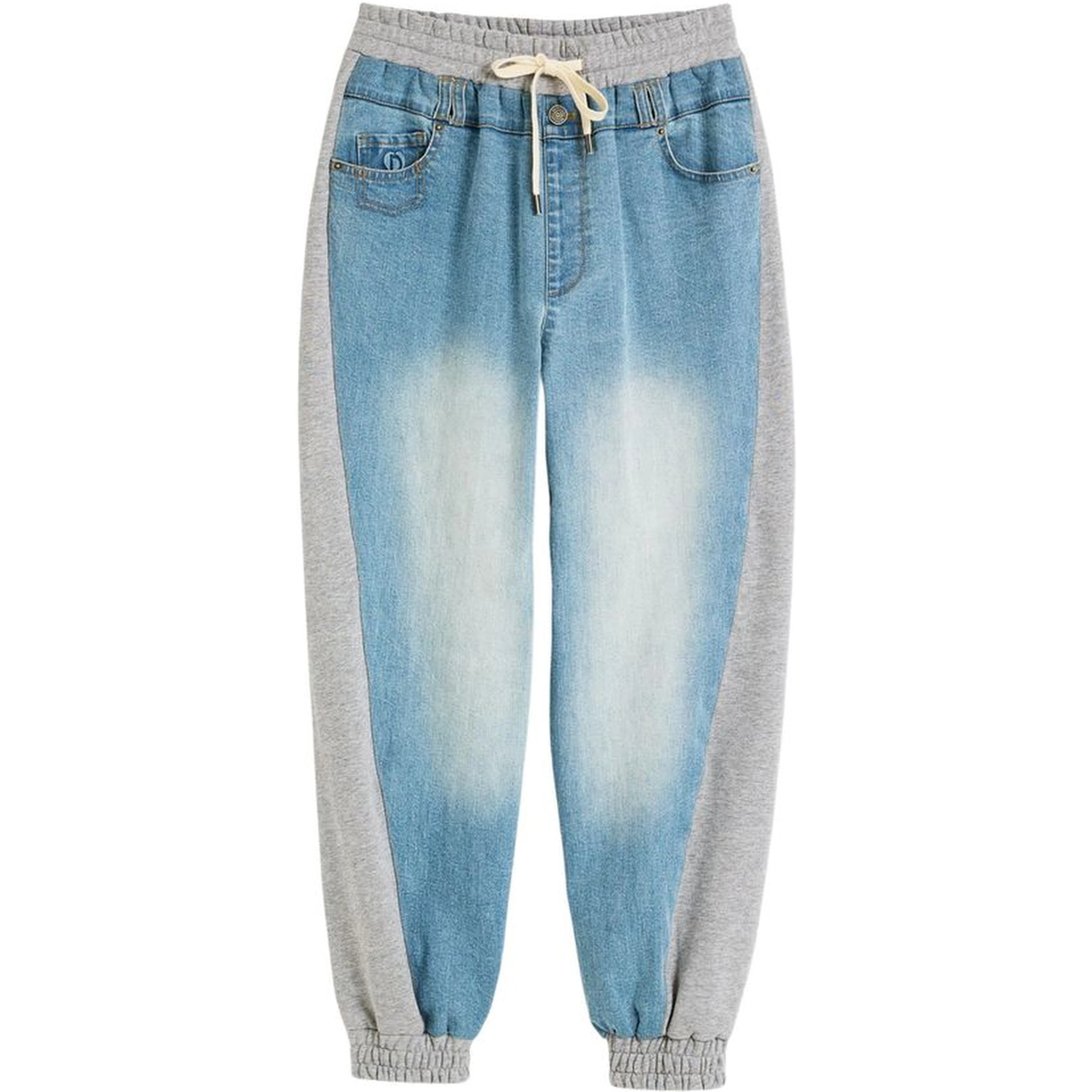 Light Blue Cotton Mom Jeans