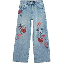 Blue Cotton Mom Jeans