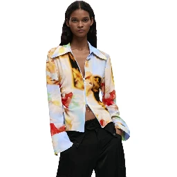 Multicolor Viscose Blouse