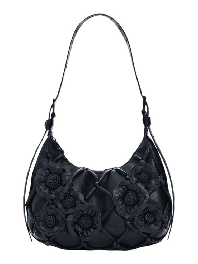 Black Cotton Handbag