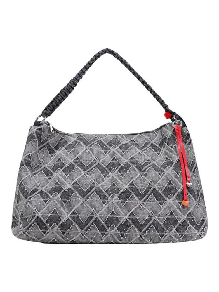 Blue Cotton Handbag