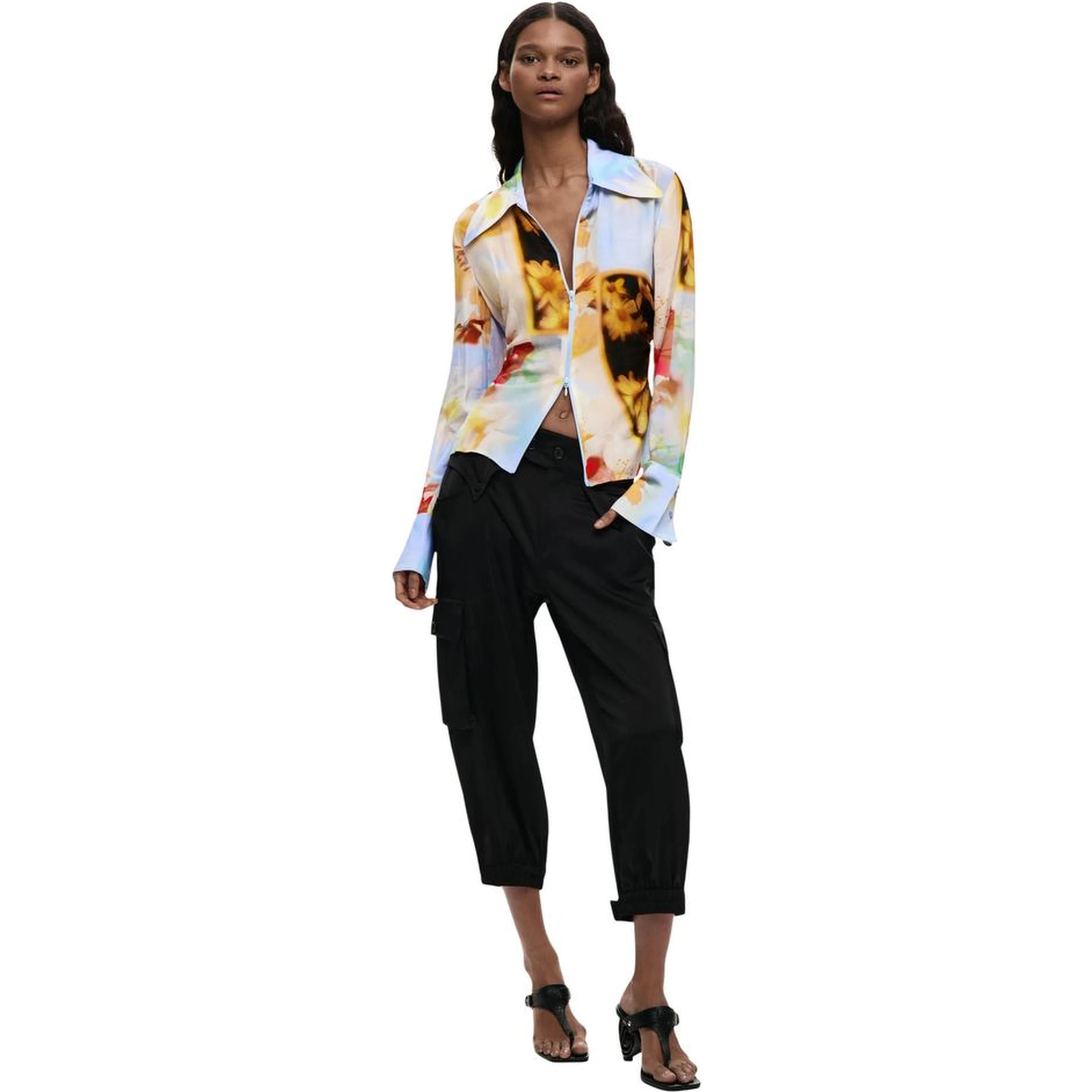 Multicolor Viscose Blouse