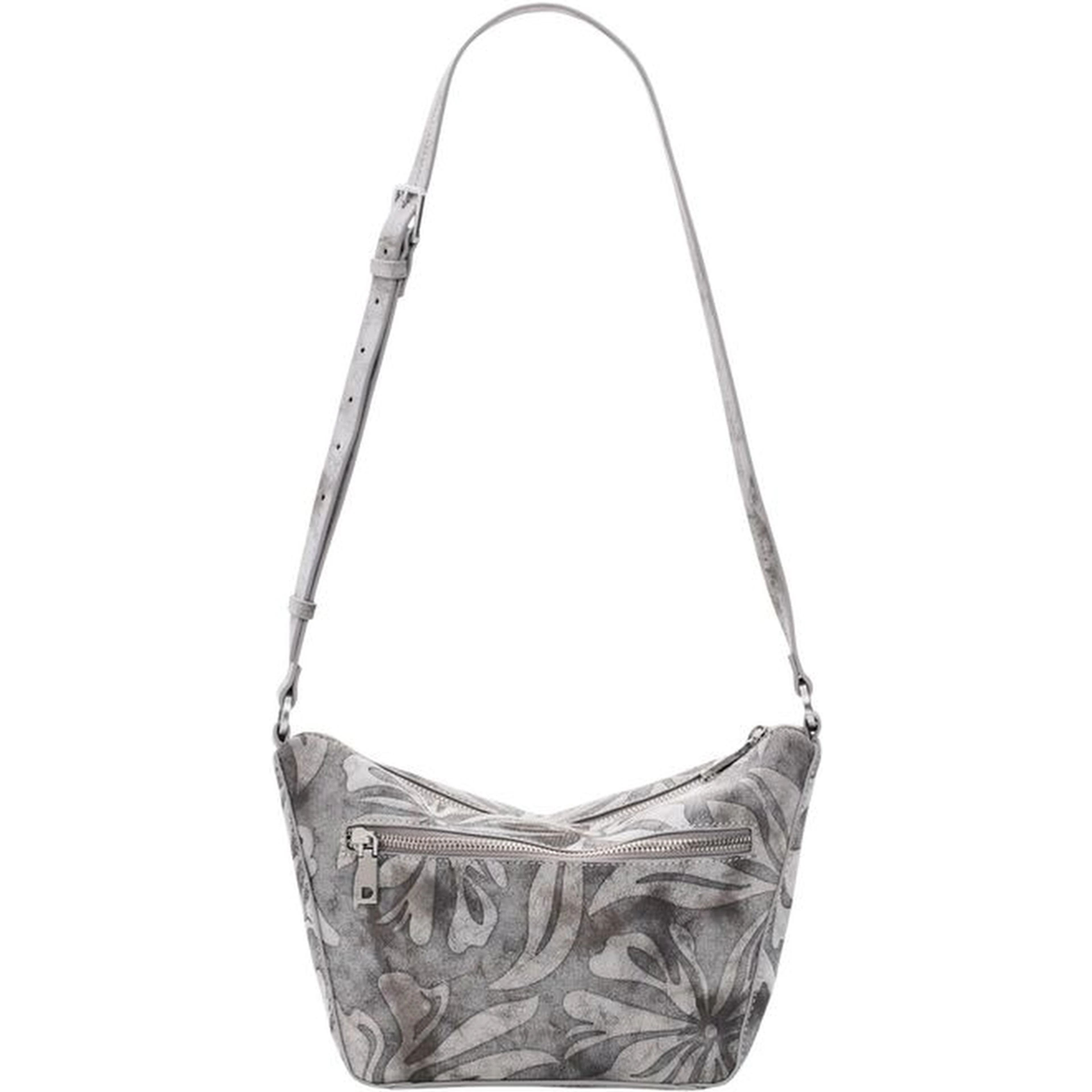 Gray Cotton Handbag